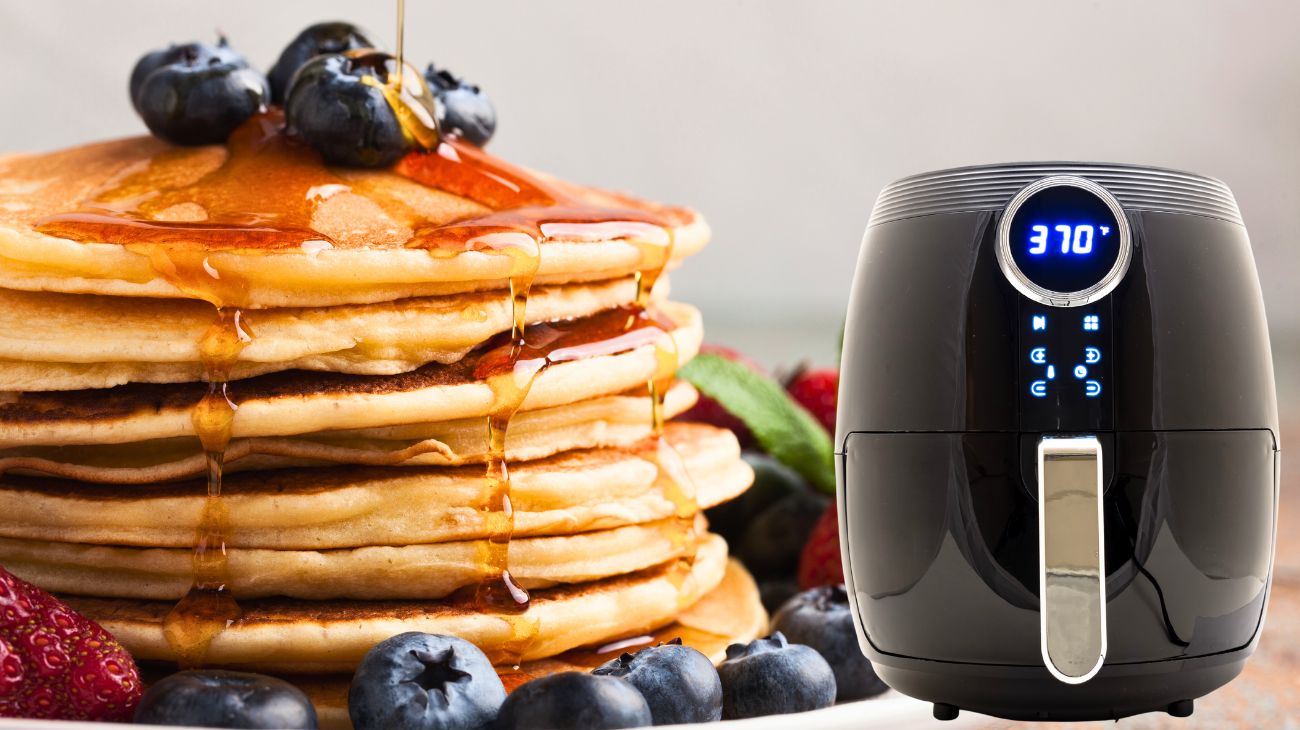 Pancakes a colazione, usa la friggitrice ad aria: trucchetto furbissimo per  non sporcare